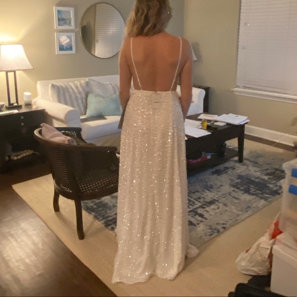 ASOS EDITION Josie sequin cami wedding dress size 2 - Picture 7 of 10